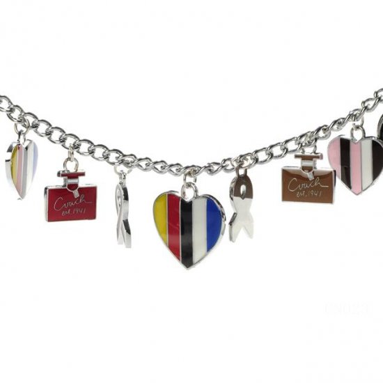 Coach Cute Charm Silver Necklaces CZQ | Women - Click Image to Close